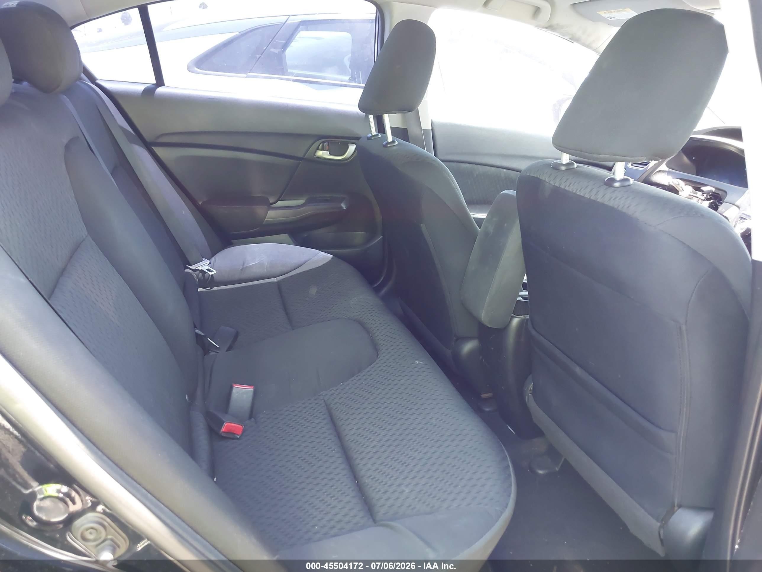 2015 Honda Civic Lx Black vin: 19XFB2F51FE269546