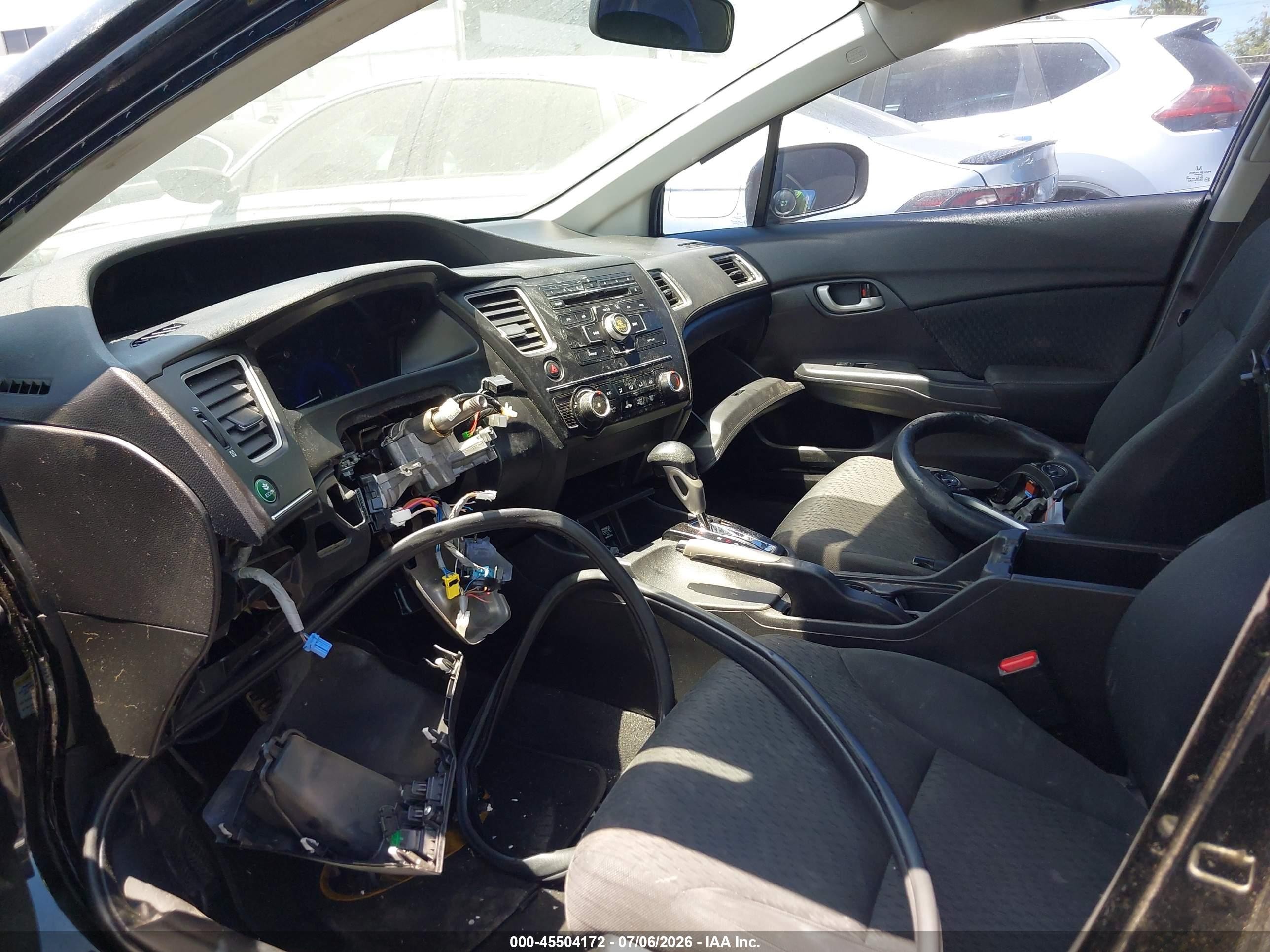 2015 Honda Civic Lx Black vin: 19XFB2F51FE269546