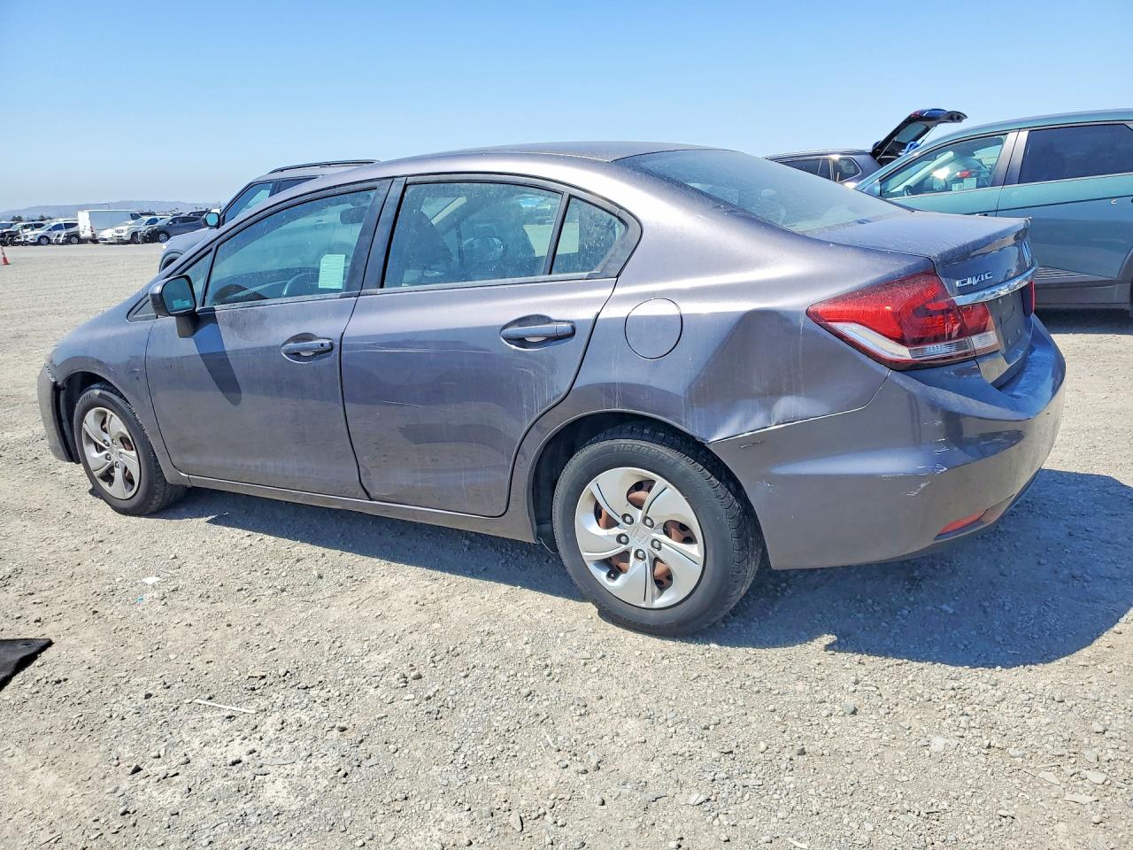 2015 Honda Civic Lx Gray vin: 19XFB2F51FE273113