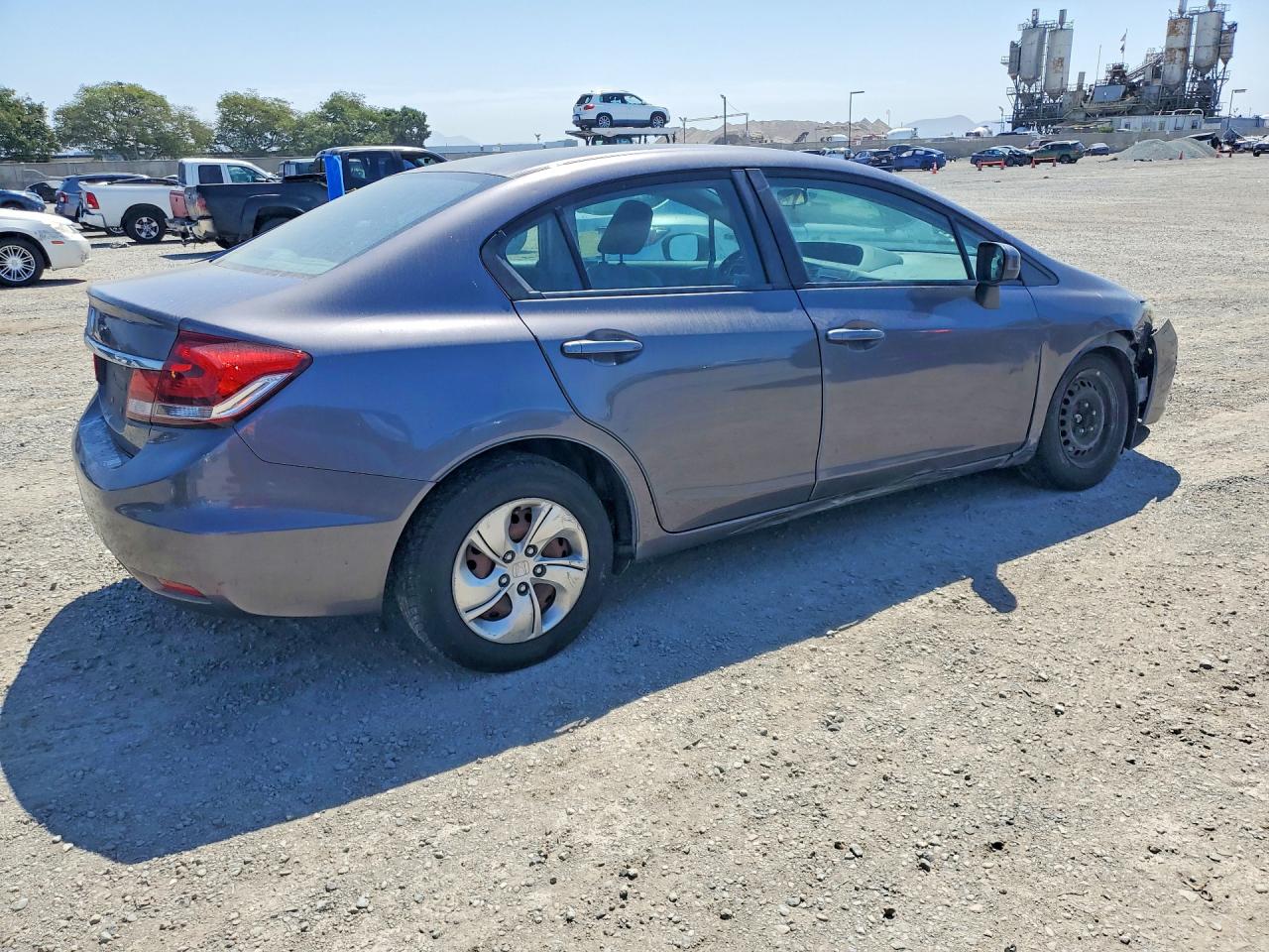 2015 Honda Civic Lx Gray vin: 19XFB2F51FE273113