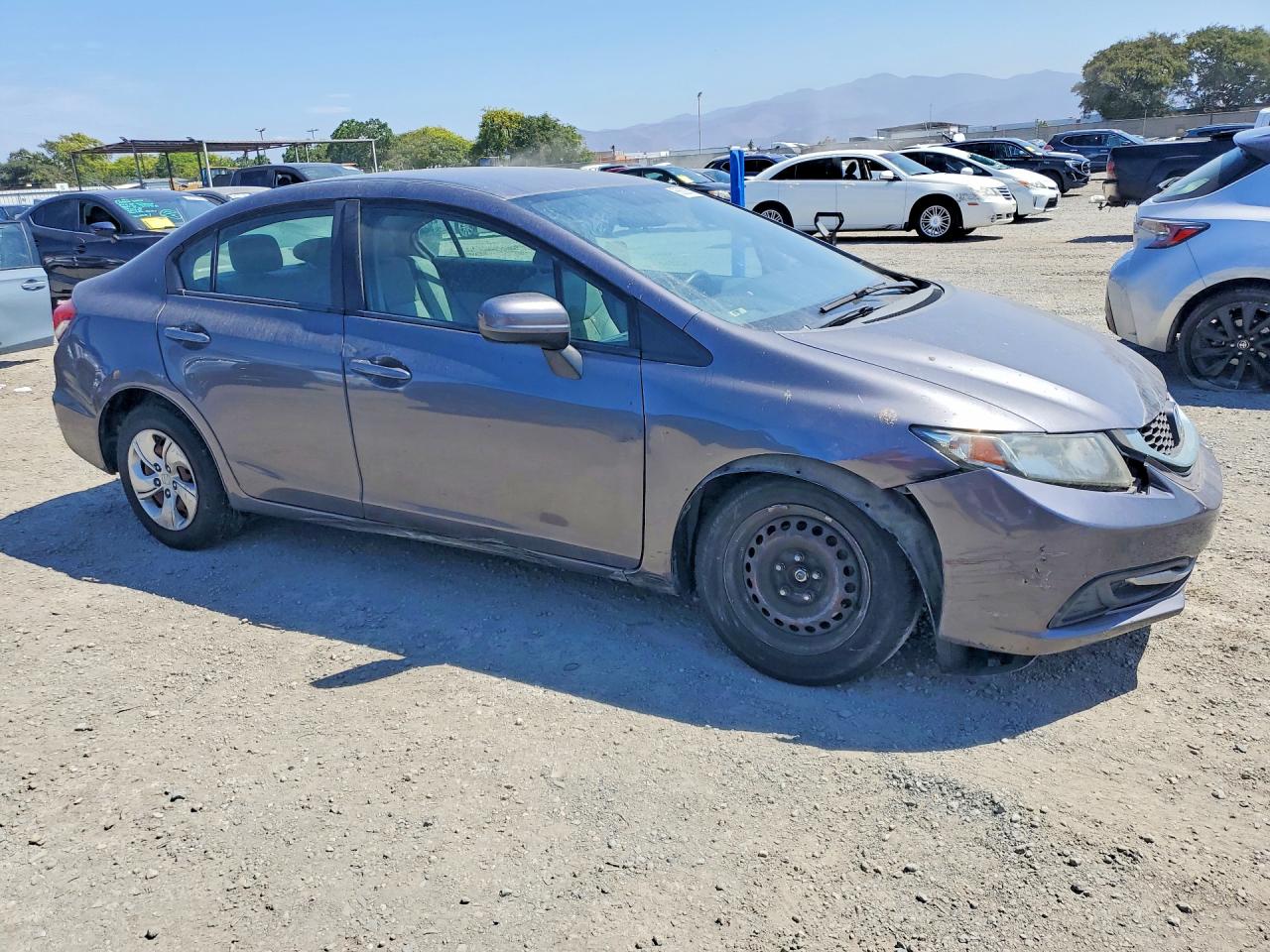2015 Honda Civic Lx Gray vin: 19XFB2F51FE273113