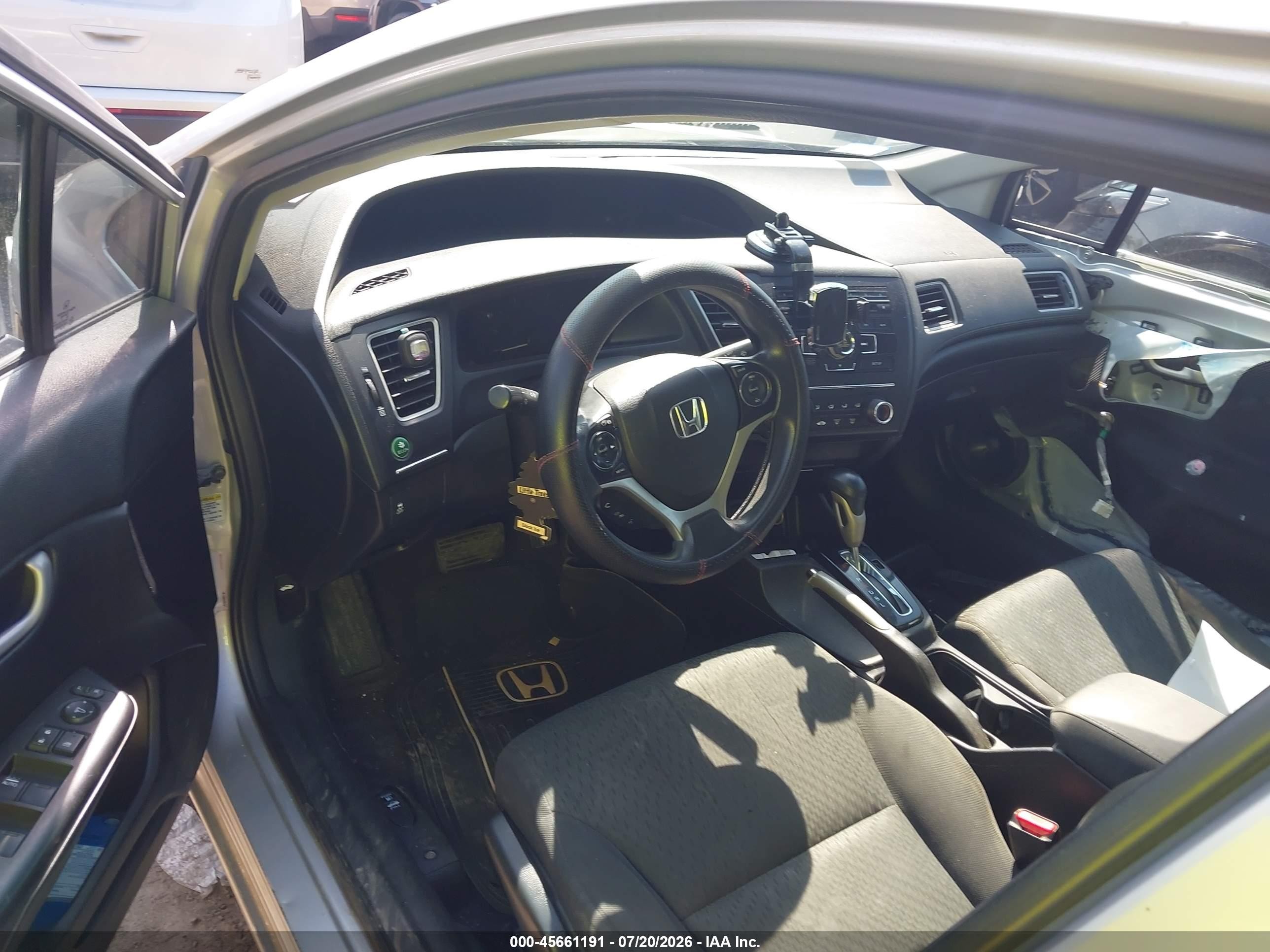 2015 Honda Civic Lx Silver vin: 19XFB2F51FE273127