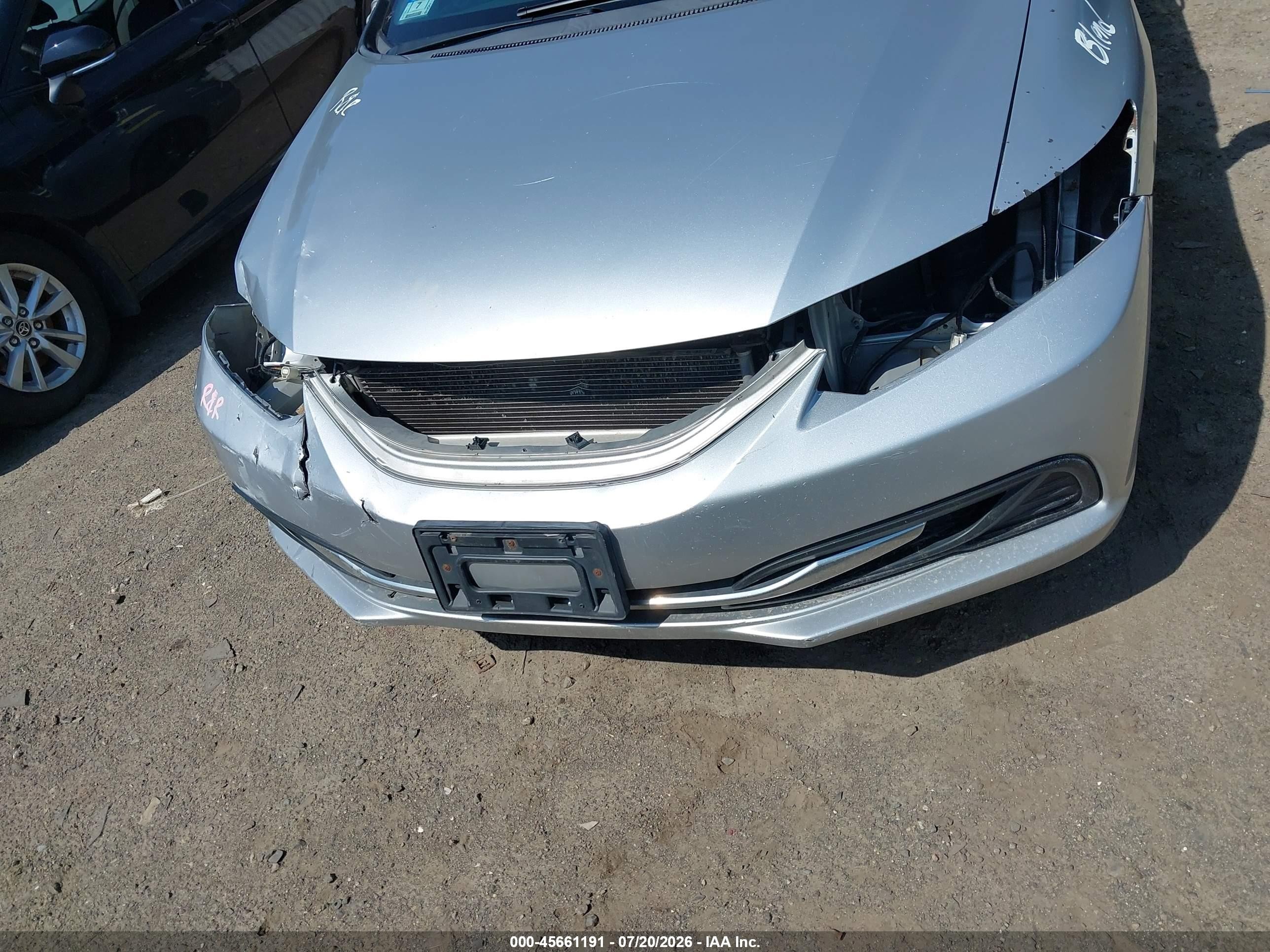 2015 Honda Civic Lx Silver vin: 19XFB2F51FE273127
