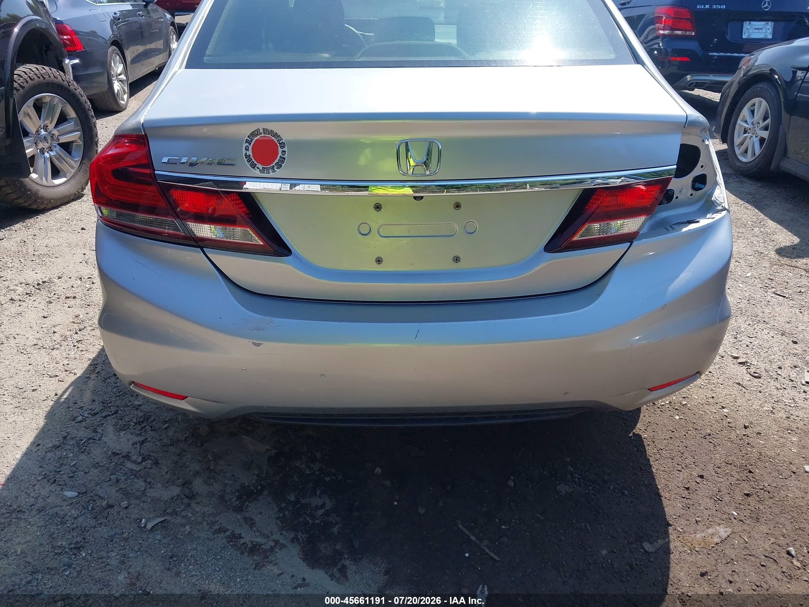 2015 Honda Civic Lx Silver vin: 19XFB2F51FE273127