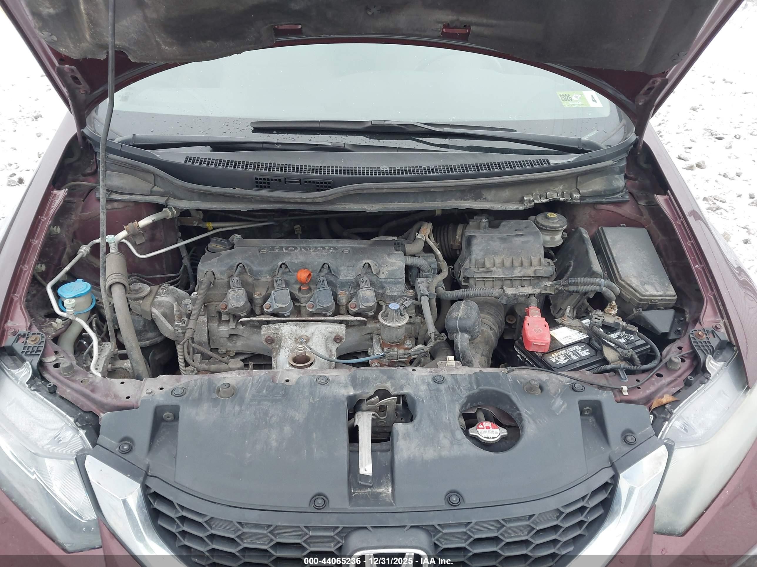 2015 Honda Civic Lx Maroon vin: 19XFB2F51FE278229