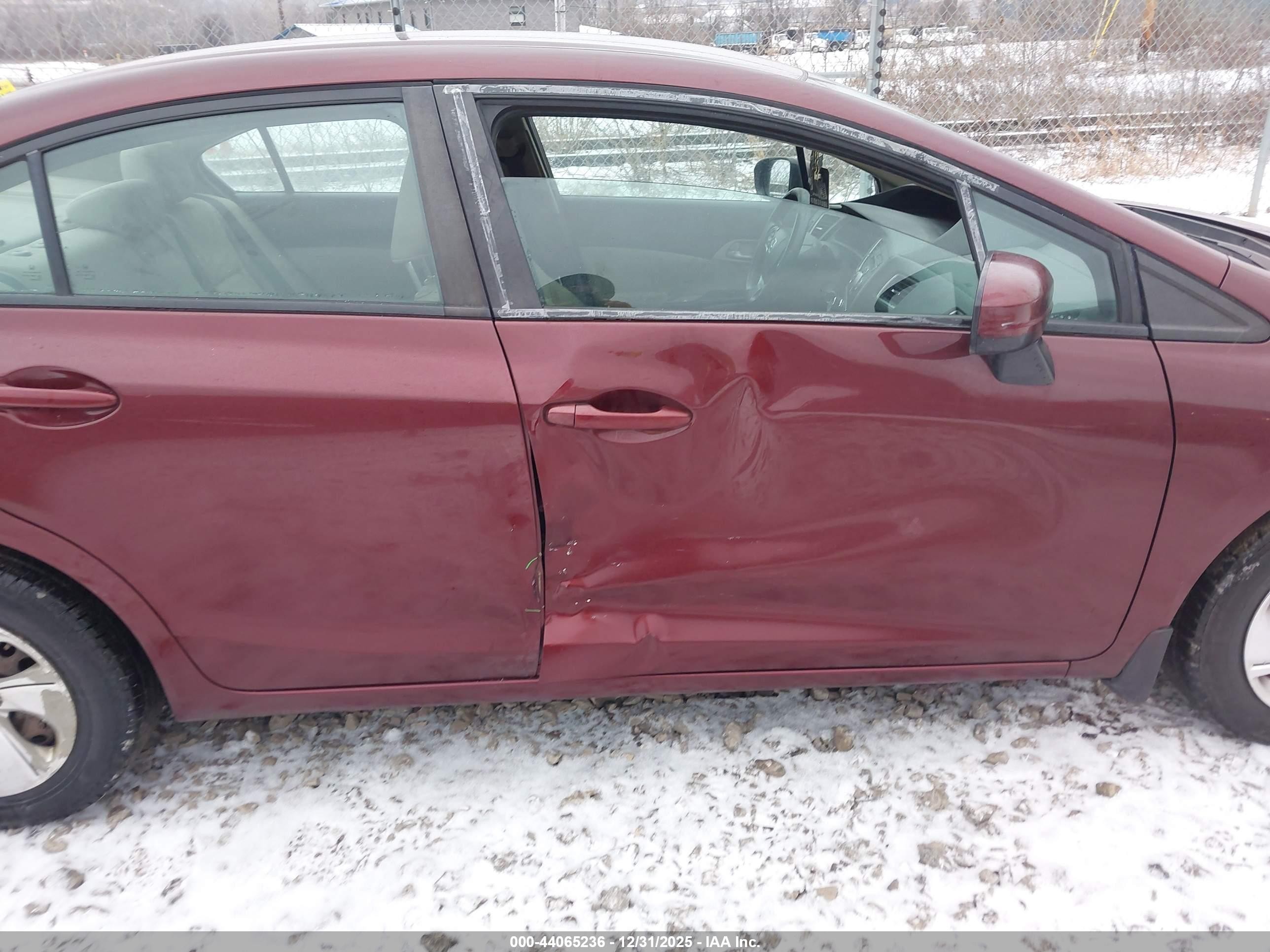 2015 Honda Civic Lx Maroon vin: 19XFB2F51FE278229