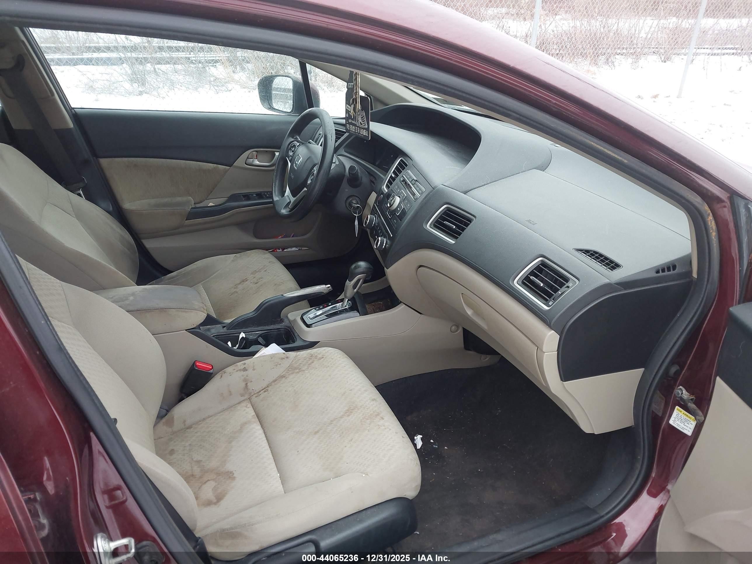 2015 Honda Civic Lx Maroon vin: 19XFB2F51FE278229