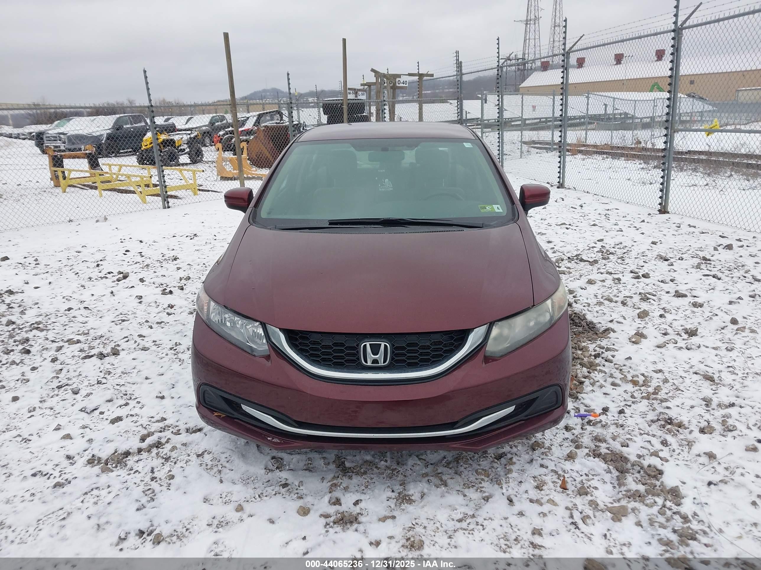 2015 Honda Civic Lx Maroon vin: 19XFB2F51FE278229