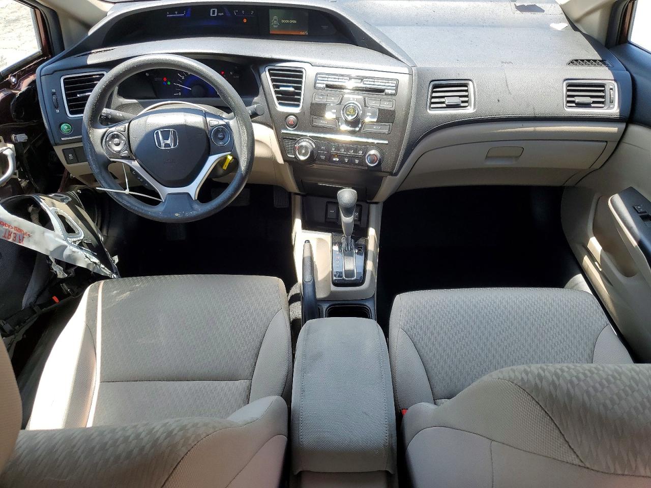 2015 Honda Civic Lx Burgundy vin: 19XFB2F51FE285570