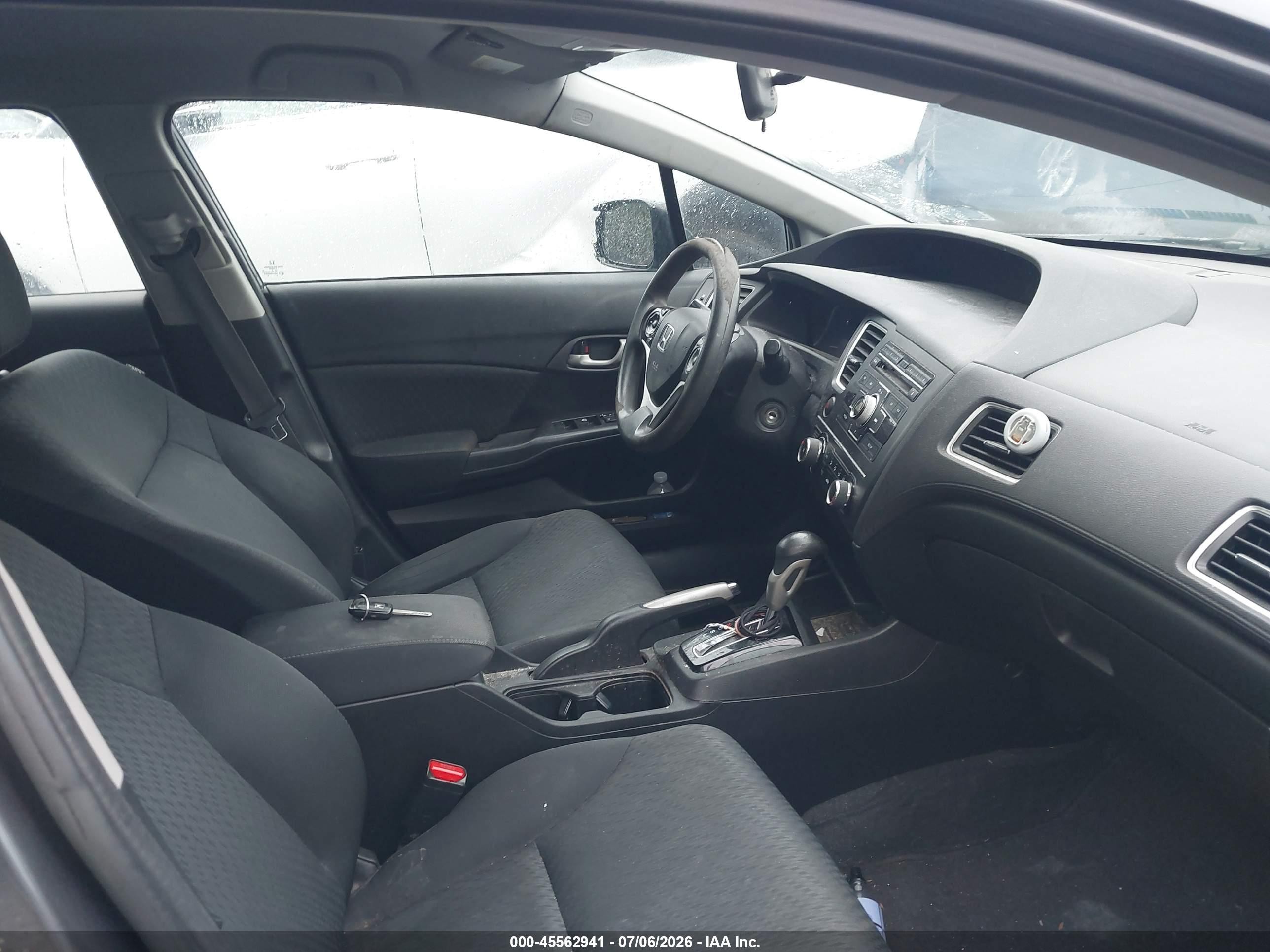 2015 Honda Civic Lx Gray vin: 19XFB2F51FE294737