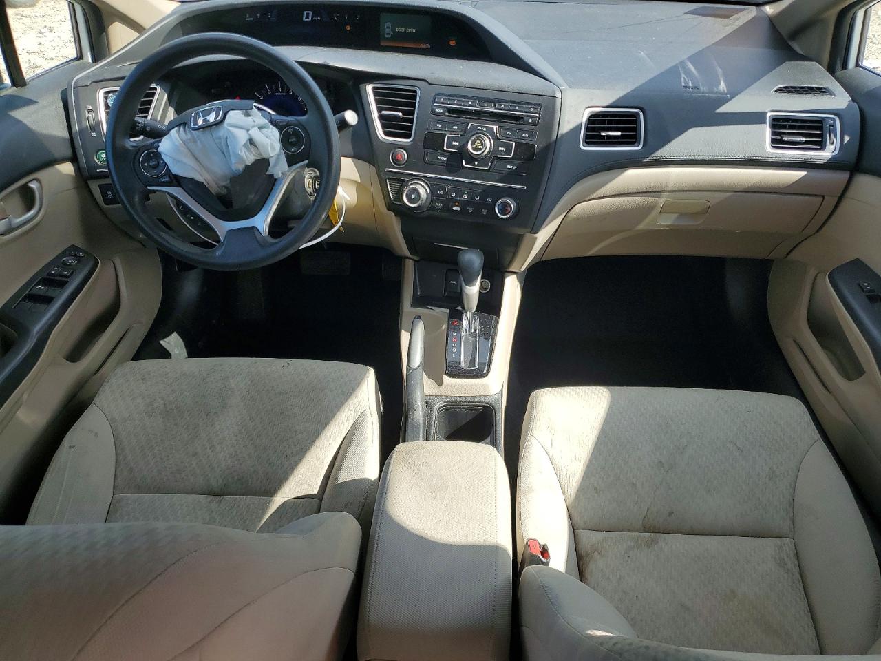 2015 Honda Civic Lx White vin: 19XFB2F51FE704498