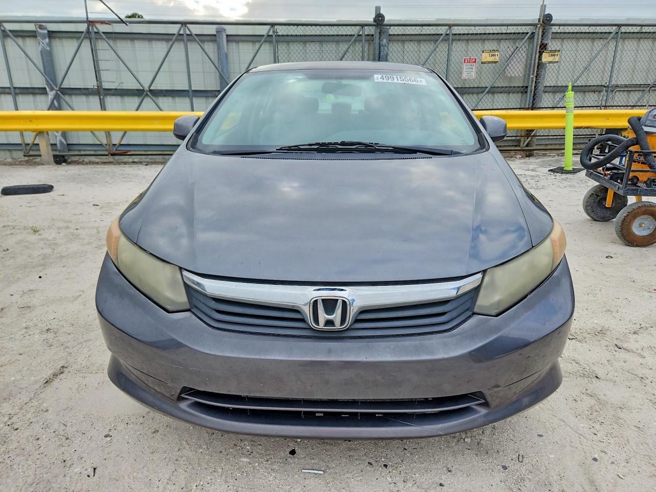 2012 Honda Civic Lx Gray vin: 19XFB2F52CE023908