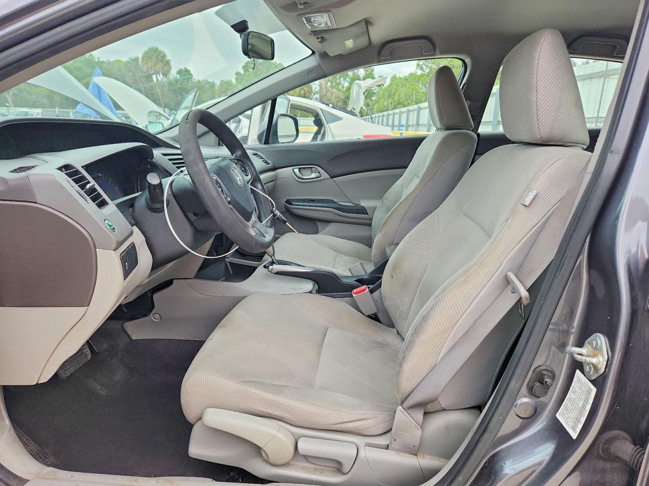 2012 Honda Civic Lx Gray vin: 19XFB2F52CE023908