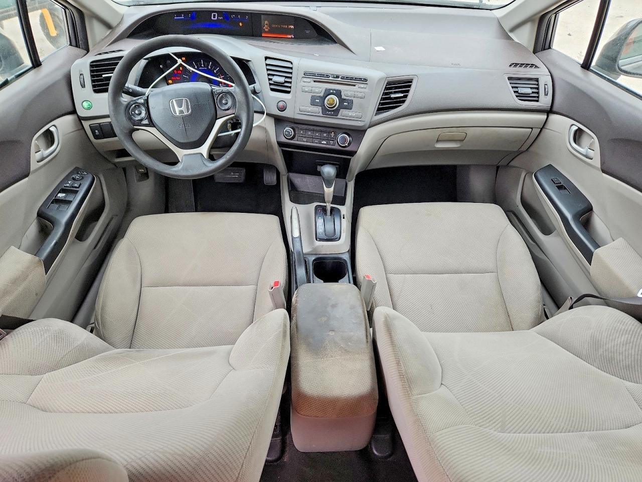 2012 Honda Civic Lx Gray vin: 19XFB2F52CE023908