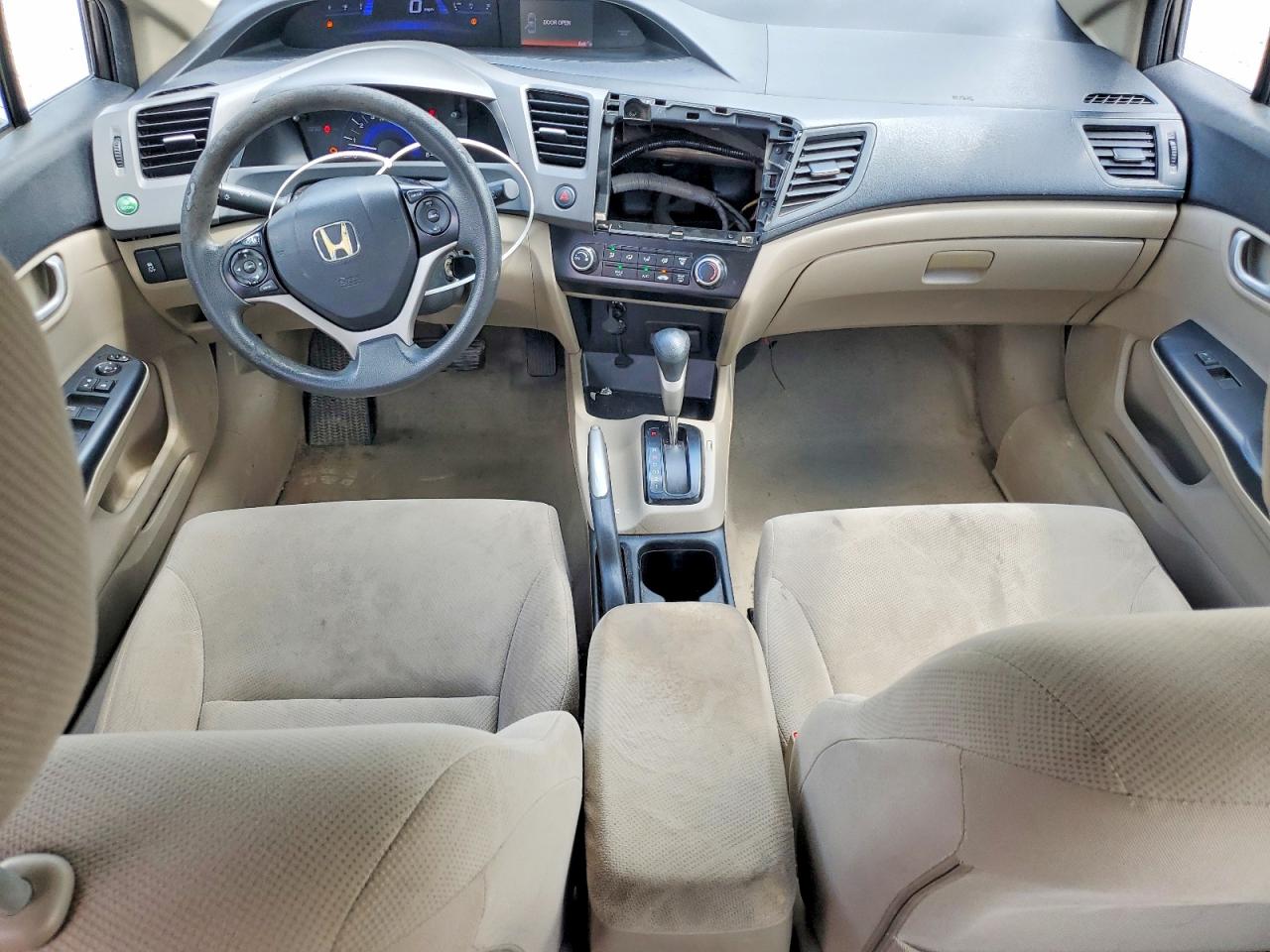 2012 Honda Civic Lx Gray vin: 19XFB2F52CE030244