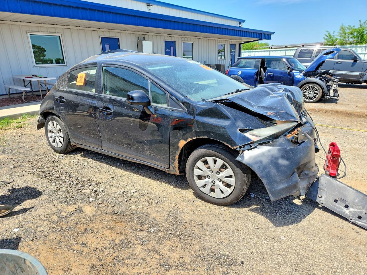 2012 Honda Civic Lx Black vin: 19XFB2F52CE031409
