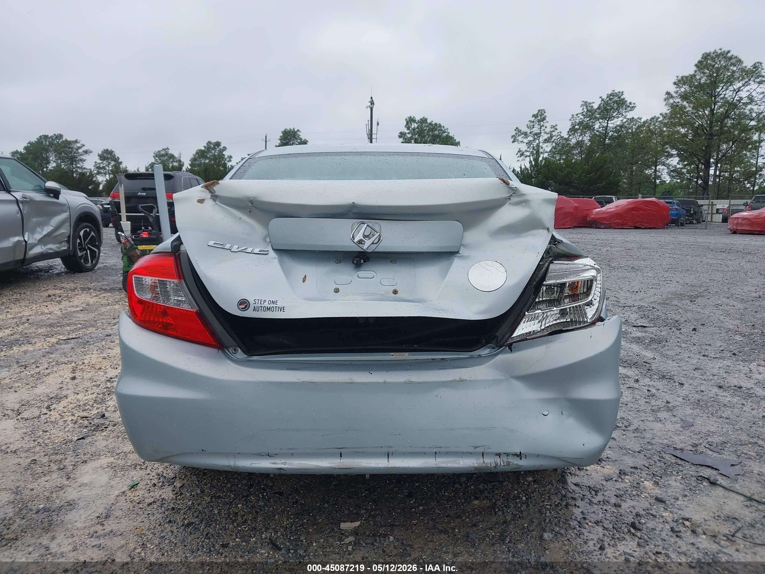 2012 Honda Civic Lx Light Blue vin: 19XFB2F52CE051563
