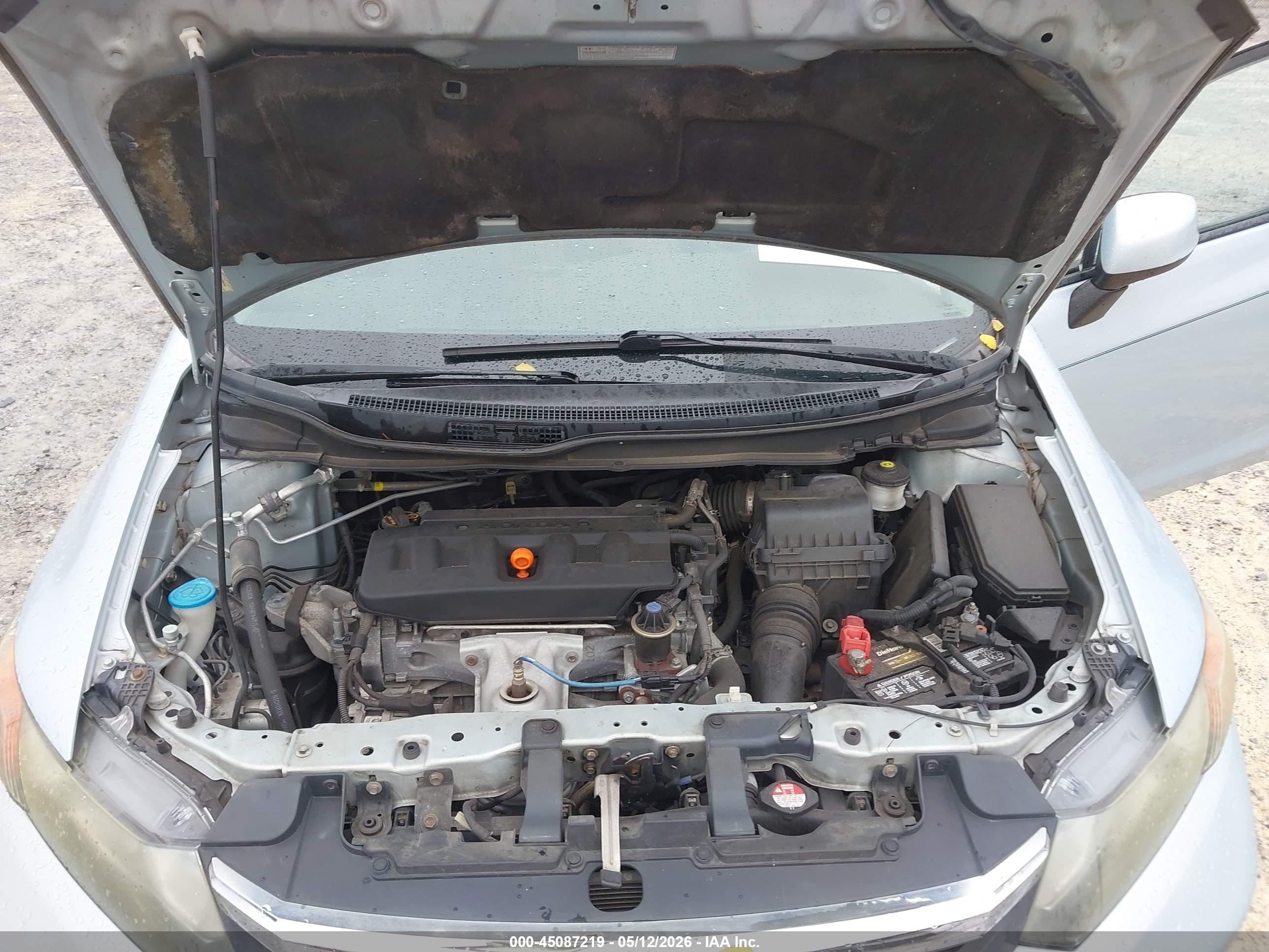 2012 Honda Civic Lx Light Blue vin: 19XFB2F52CE051563