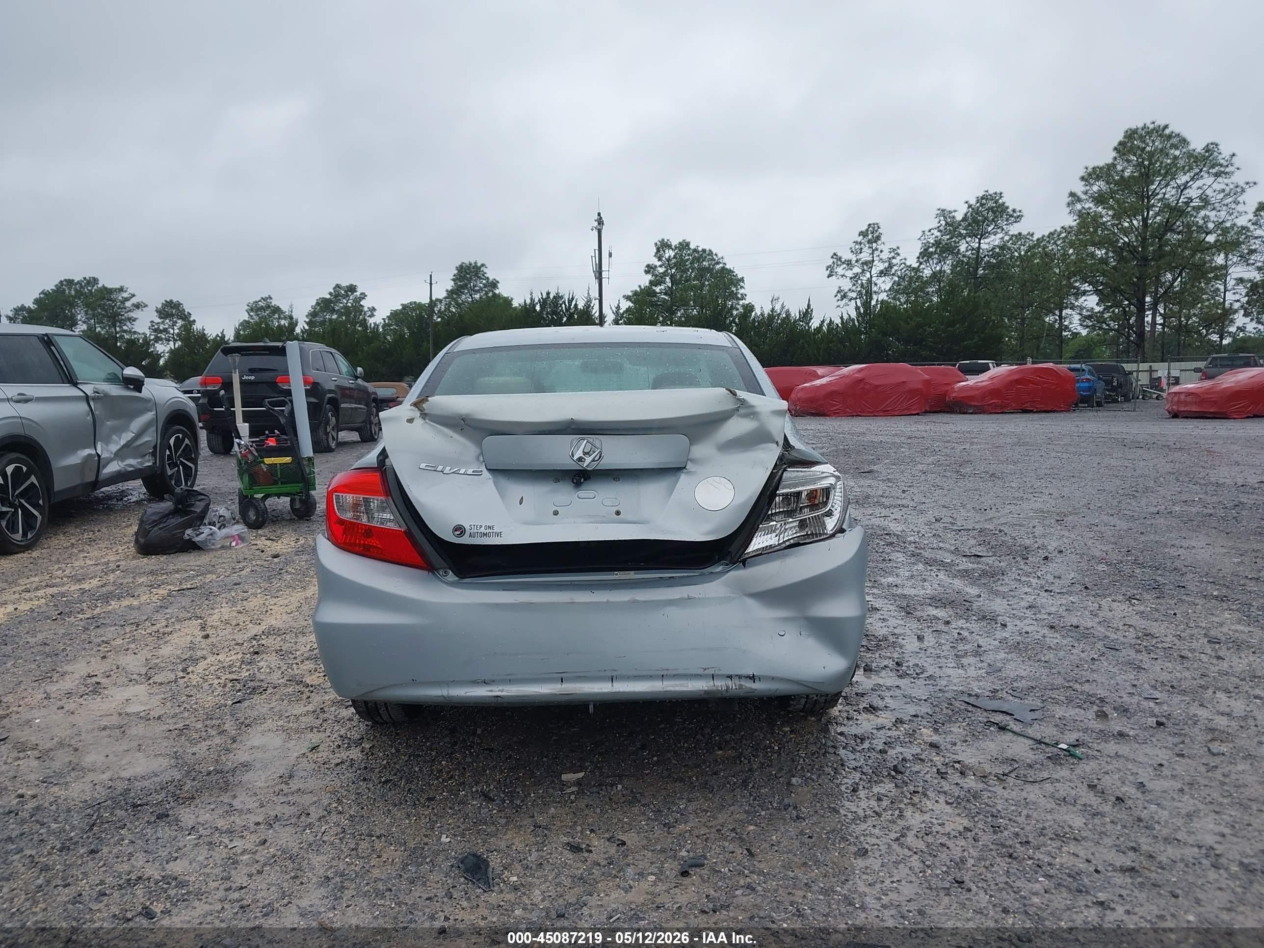 2012 Honda Civic Lx Light Blue vin: 19XFB2F52CE051563