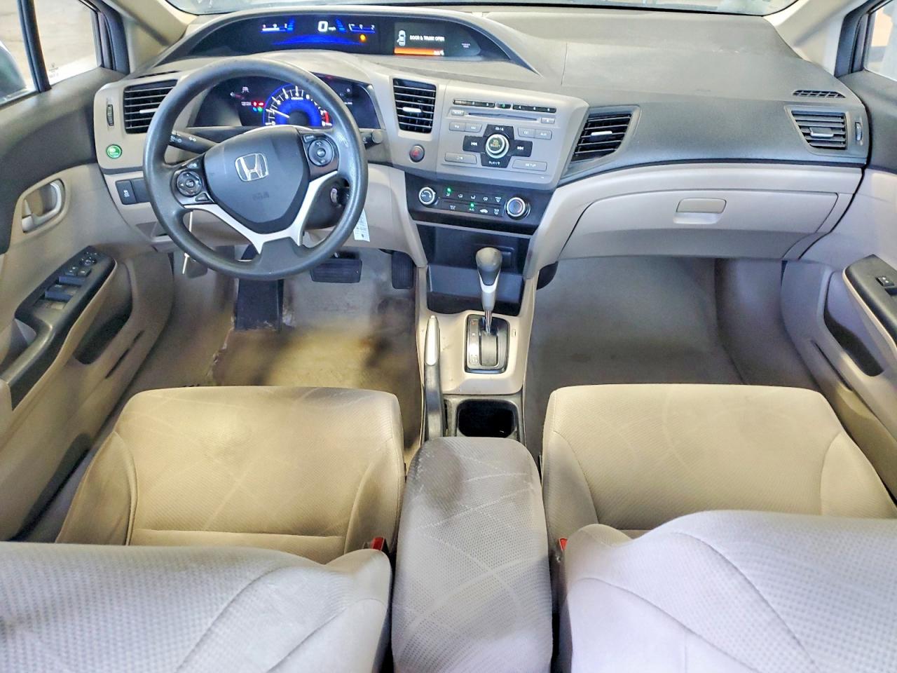 2012 Honda Civic Lx Gray vin: 19XFB2F52CE060991