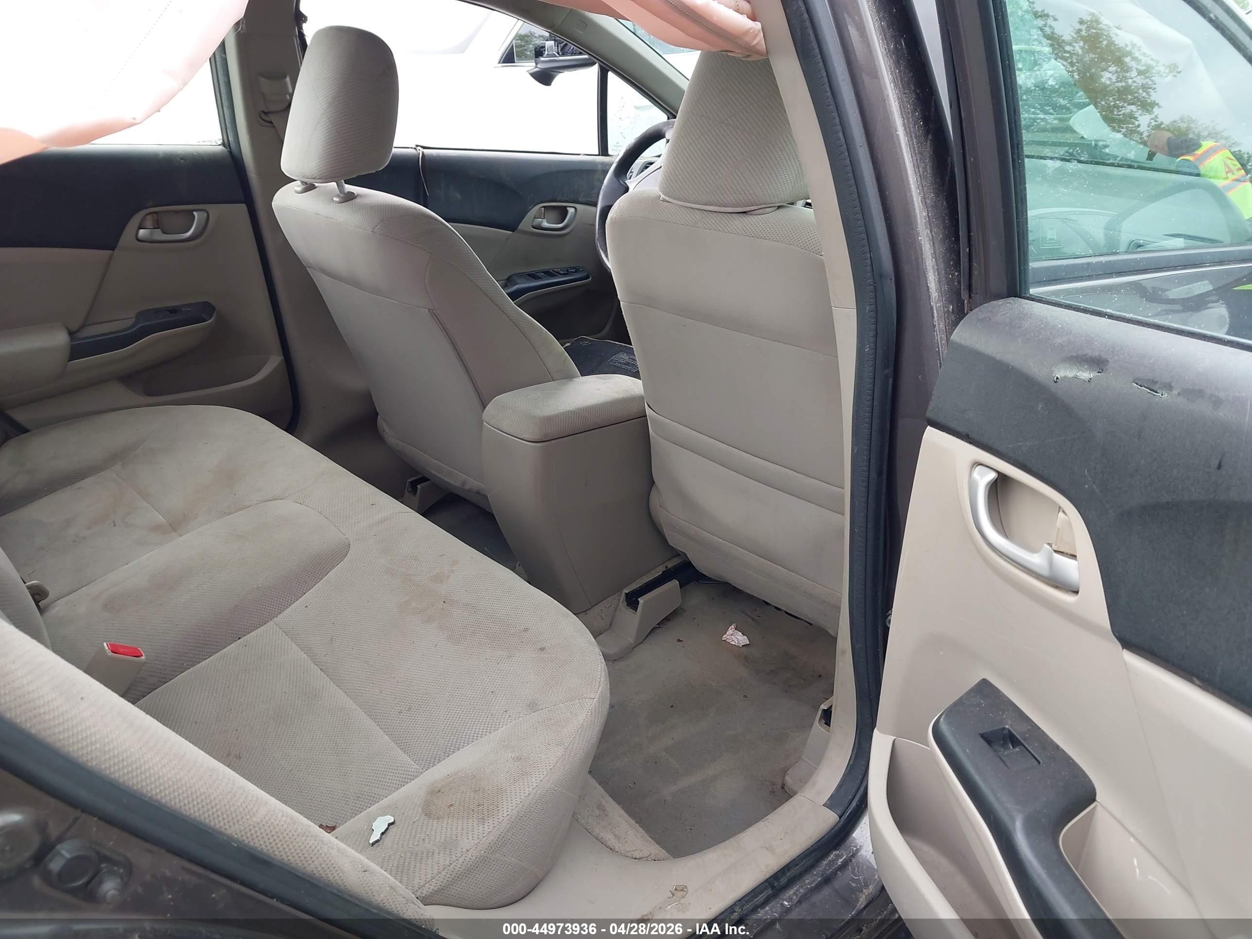 2012 Honda Civic Lx Gray vin: 19XFB2F52CE070243