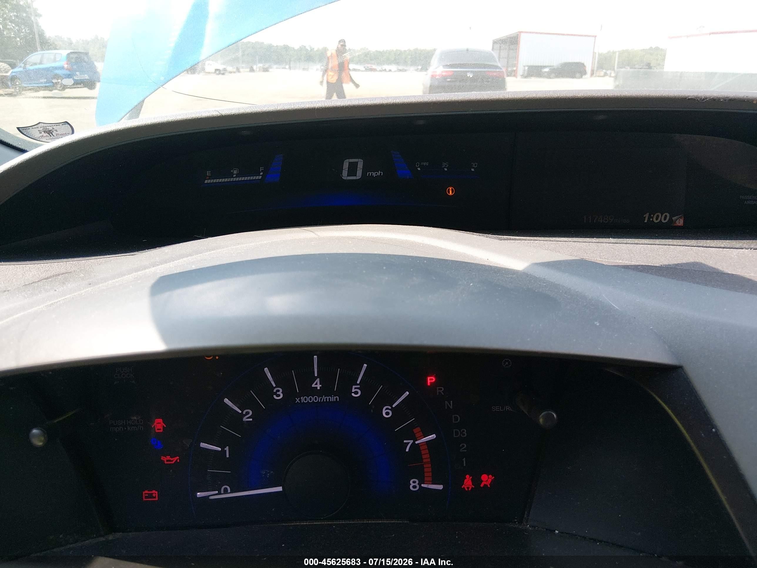 2012 Honda Civic Lx Blue vin: 19XFB2F52CE070677