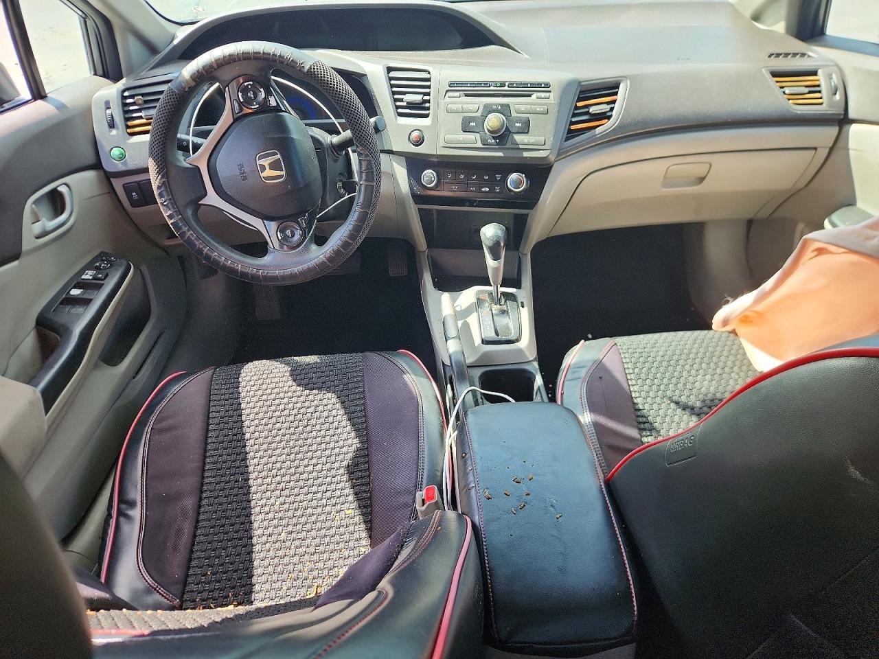 2012 Honda Civic Lx Gray vin: 19XFB2F52CE072655