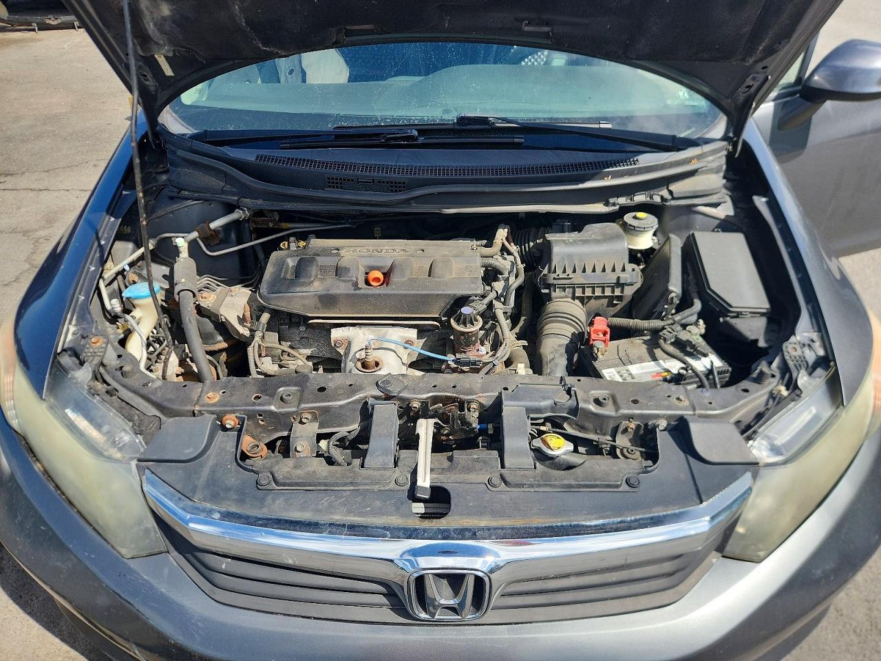 2012 Honda Civic Lx Gray vin: 19XFB2F52CE072655