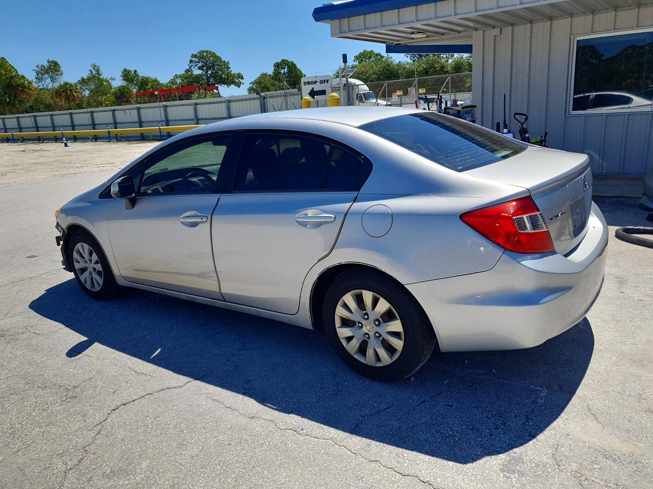 2012 Honda Civic Lx Silver vin: 19XFB2F52CE073482