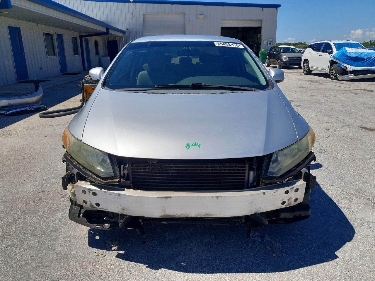 2012 Honda Civic Lx Silver vin: 19XFB2F52CE073482