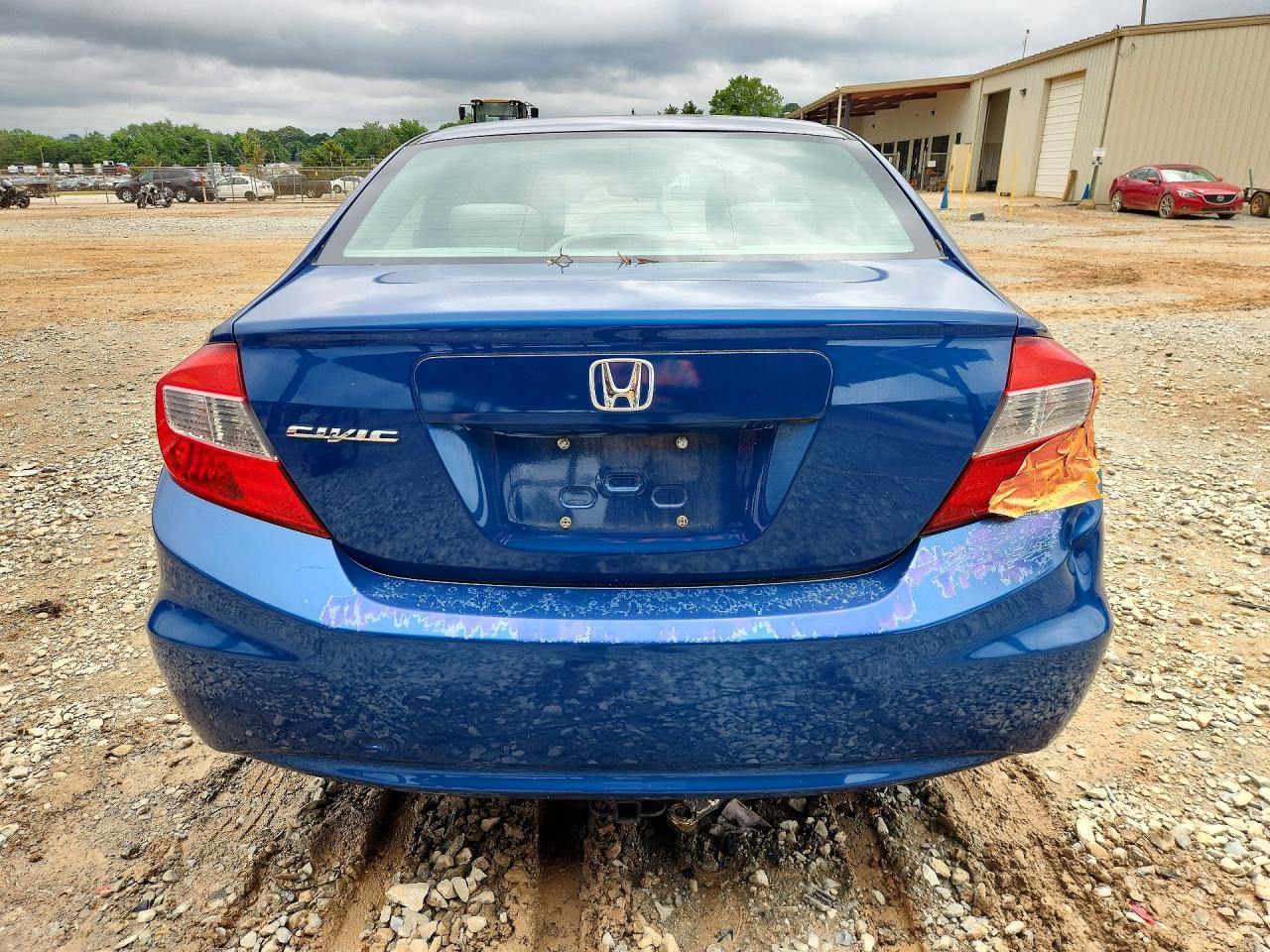 2012 Honda Civic Lx Blue vin: 19XFB2F52CE083252
