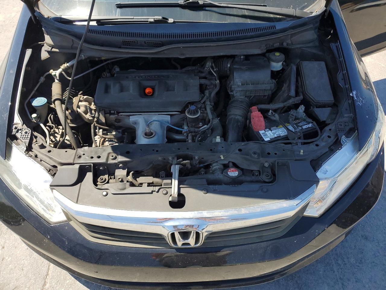 2012 Honda Civic Lx Black vin: 19XFB2F52CE094185