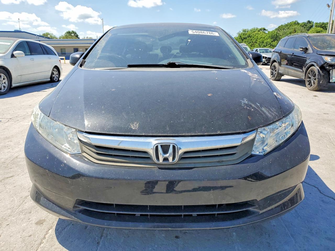 2012 Honda Civic Lx Black vin: 19XFB2F52CE094185