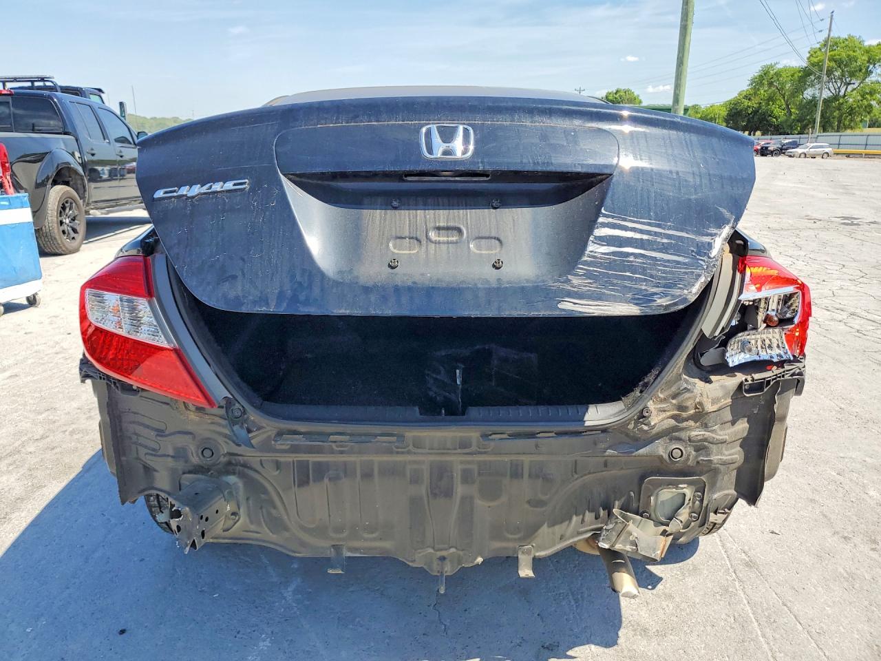 2012 Honda Civic Lx Black vin: 19XFB2F52CE094185