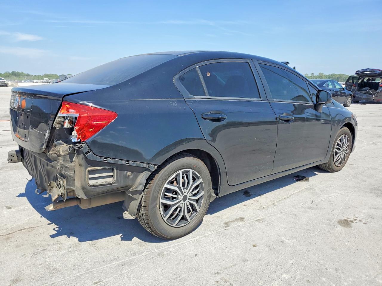 2012 Honda Civic Lx Black vin: 19XFB2F52CE094185
