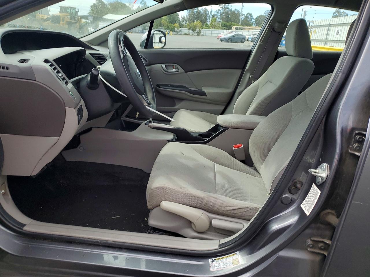 2012 Honda Civic Lx Gray vin: 19XFB2F52CE097748