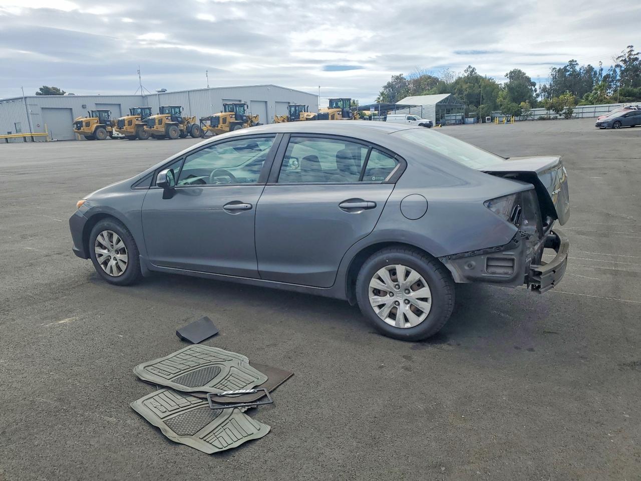 2012 Honda Civic Lx Gray vin: 19XFB2F52CE097748