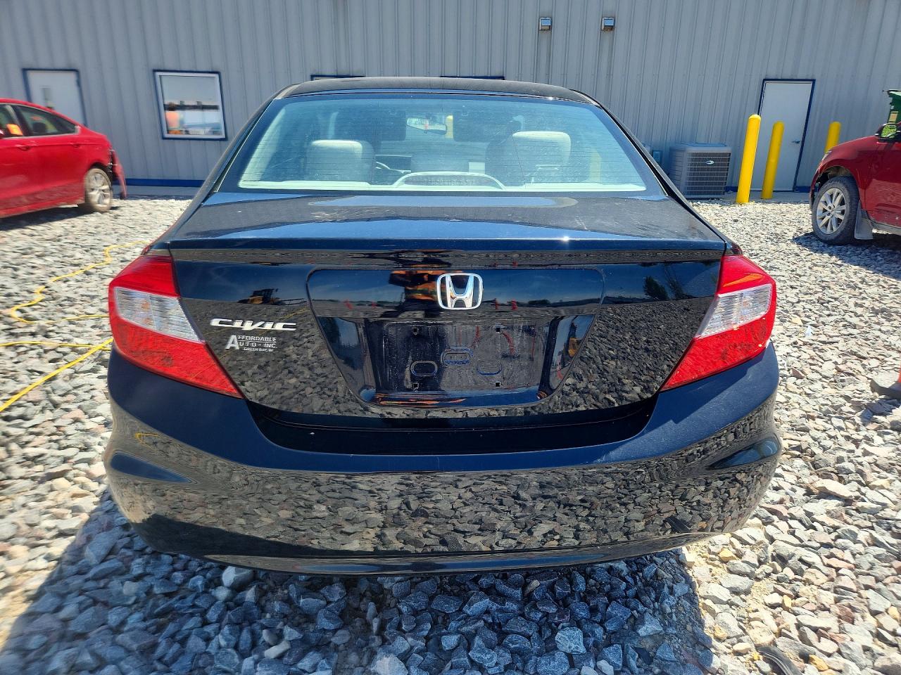 2012 Honda Civic Lx Black vin: 19XFB2F52CE101233