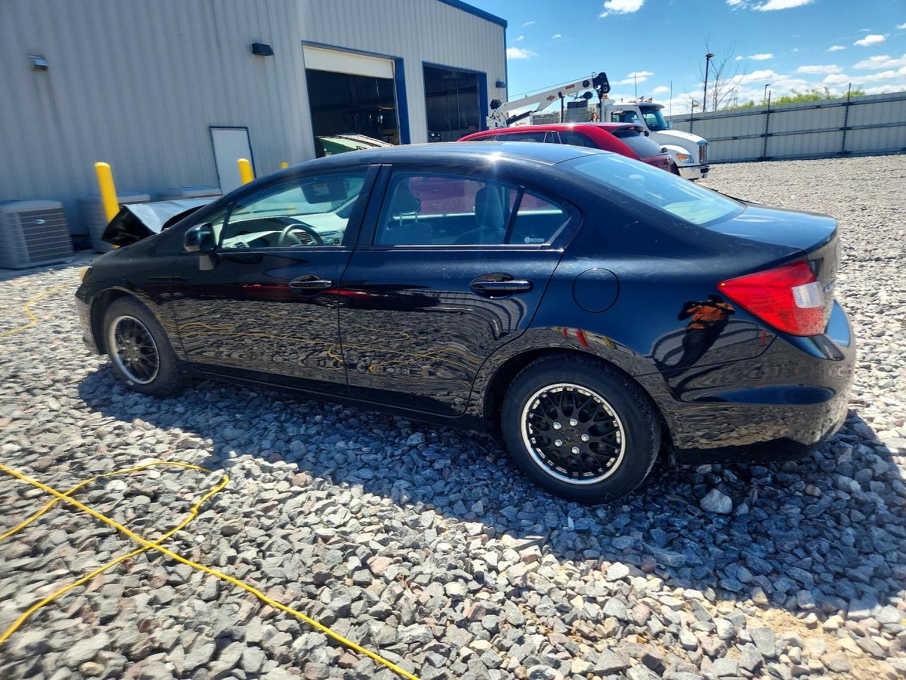 2012 Honda Civic Lx Black vin: 19XFB2F52CE101233