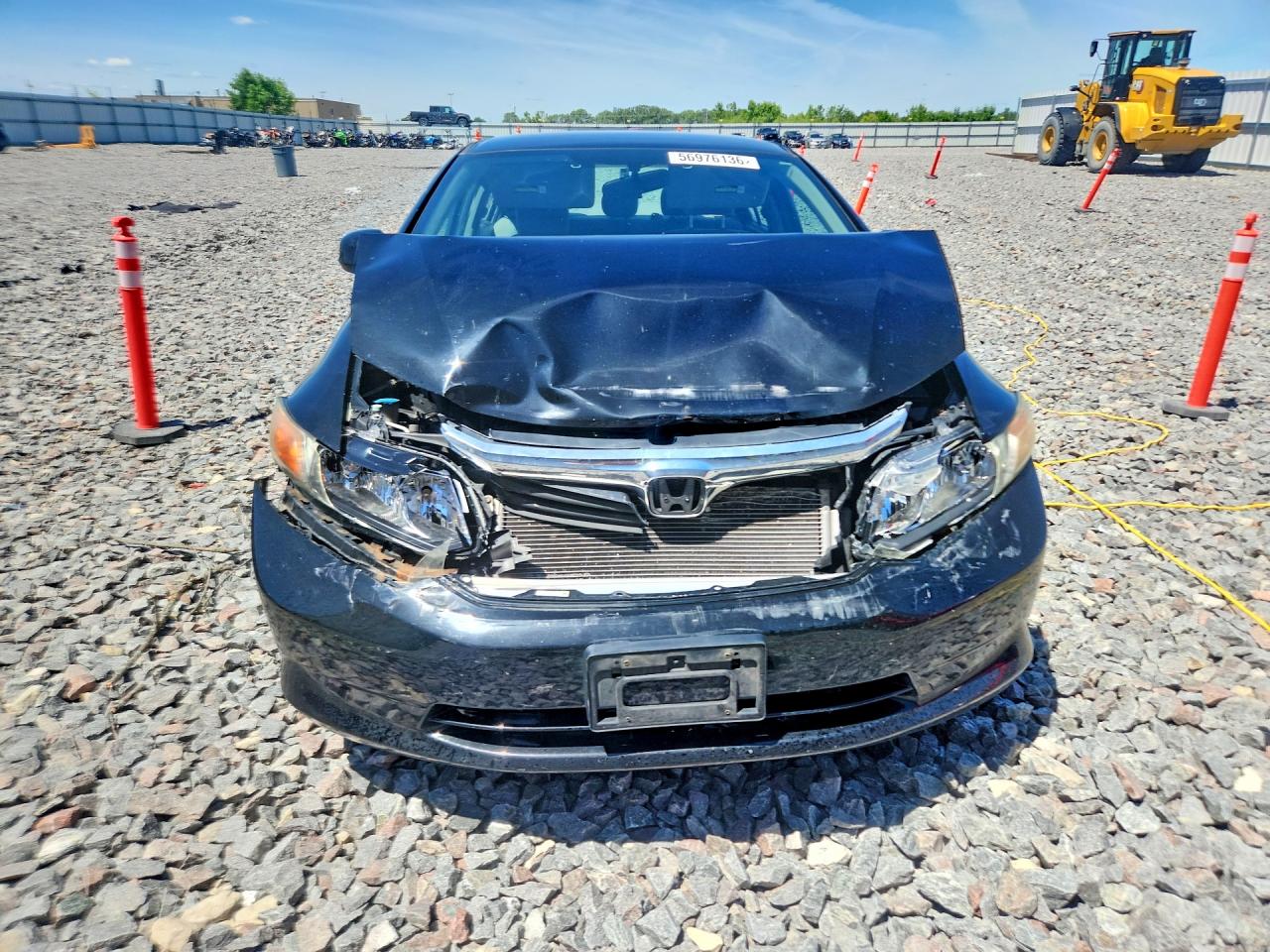 2012 Honda Civic Lx Black vin: 19XFB2F52CE101233