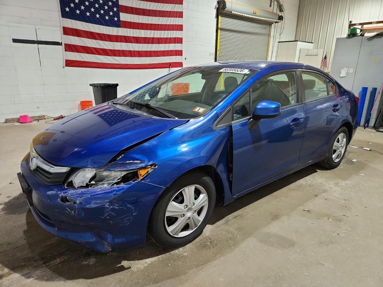 2012 Honda Civic Blue vin: 19XFB2F52CE304798