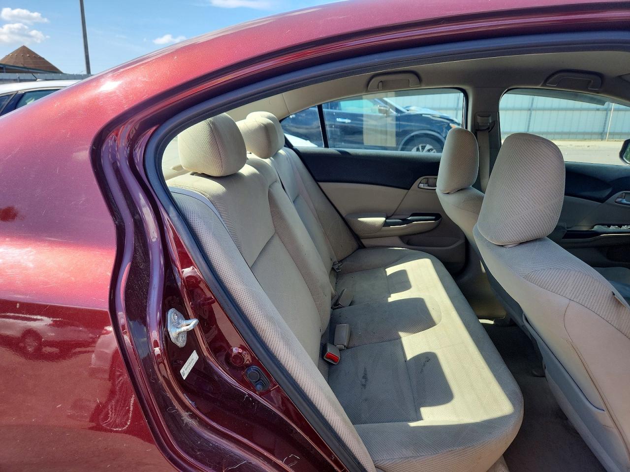 2012 Honda Civic Lx Burgundy vin: 19XFB2F52CE317664