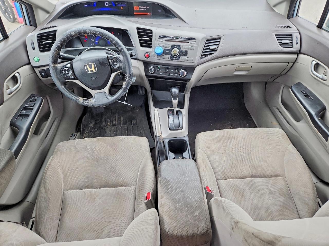 2012 Honda Civic Lx Silver vin: 19XFB2F52CE321391
