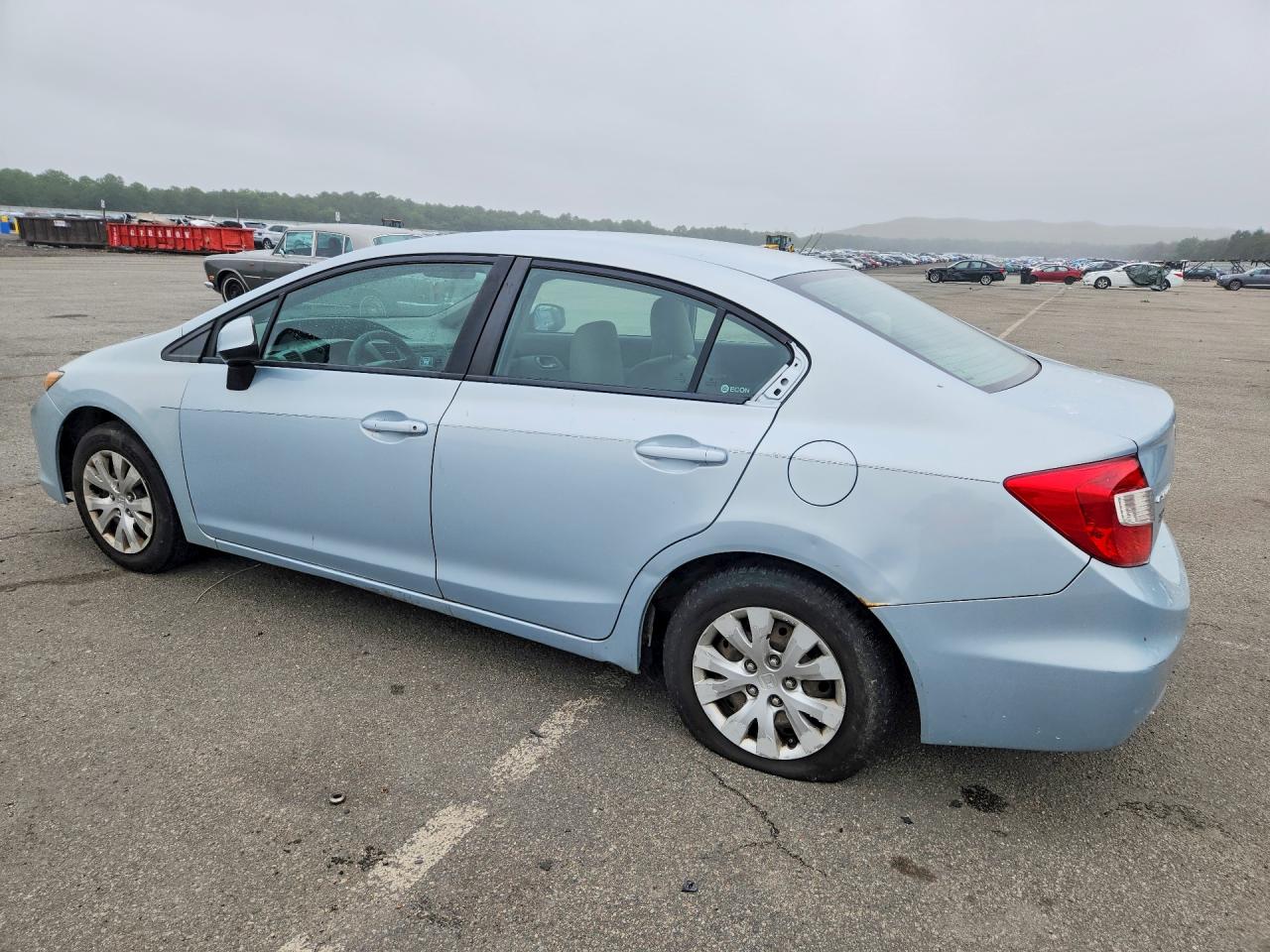 2012 Honda Civic Lx Silver vin: 19XFB2F52CE321391