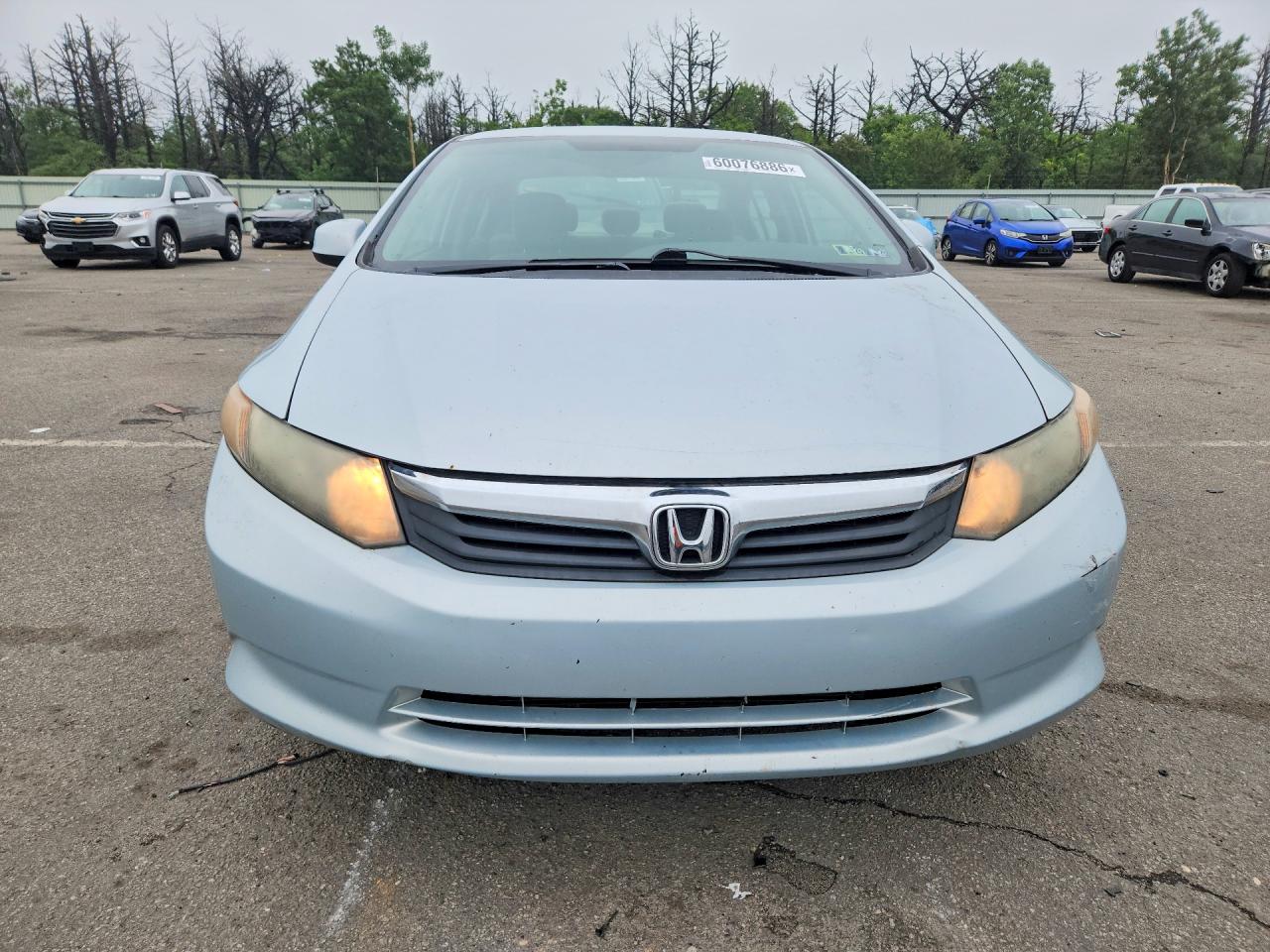 2012 Honda Civic Lx Silver vin: 19XFB2F52CE321391