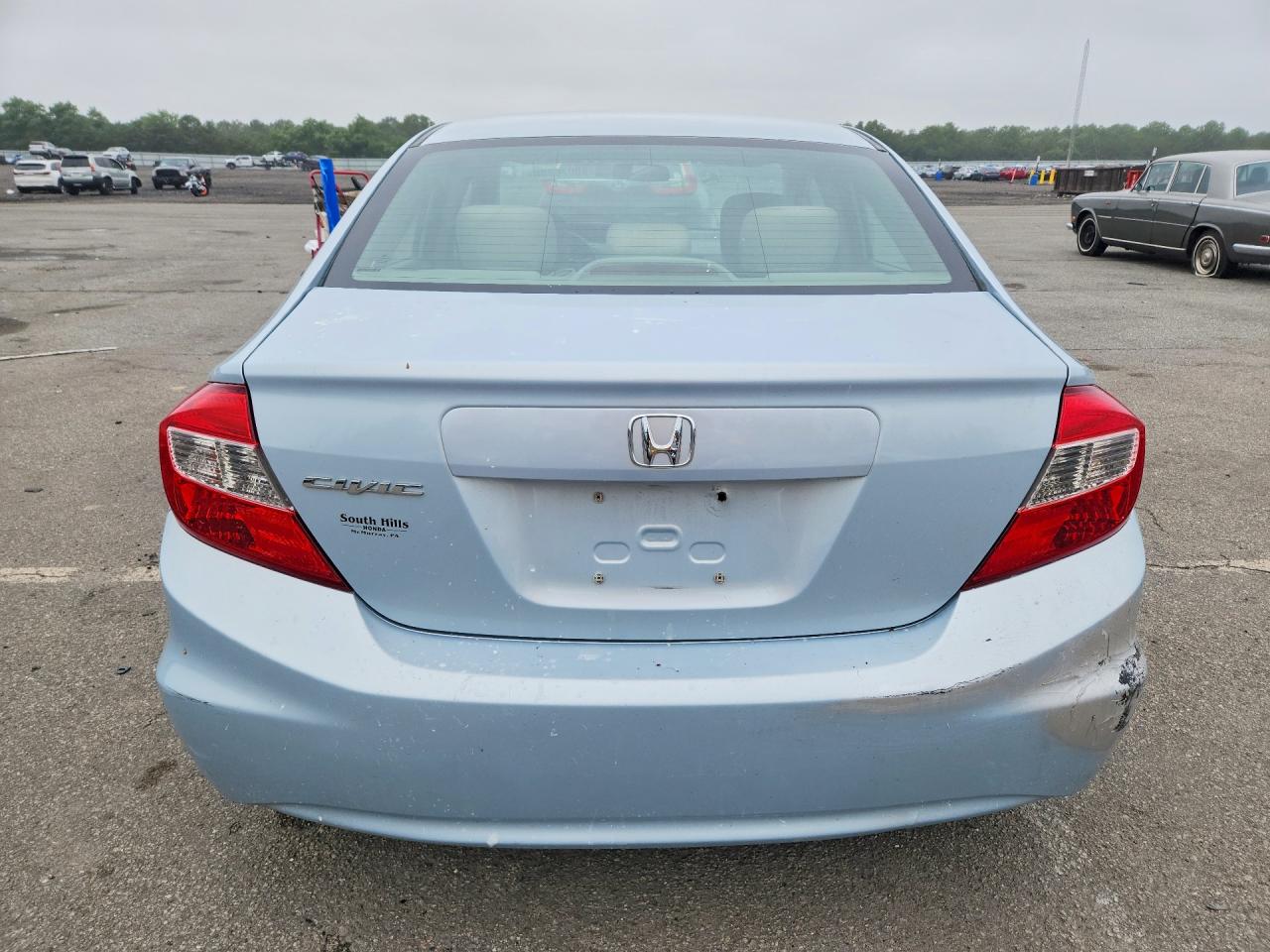 2012 Honda Civic Lx Silver vin: 19XFB2F52CE321391