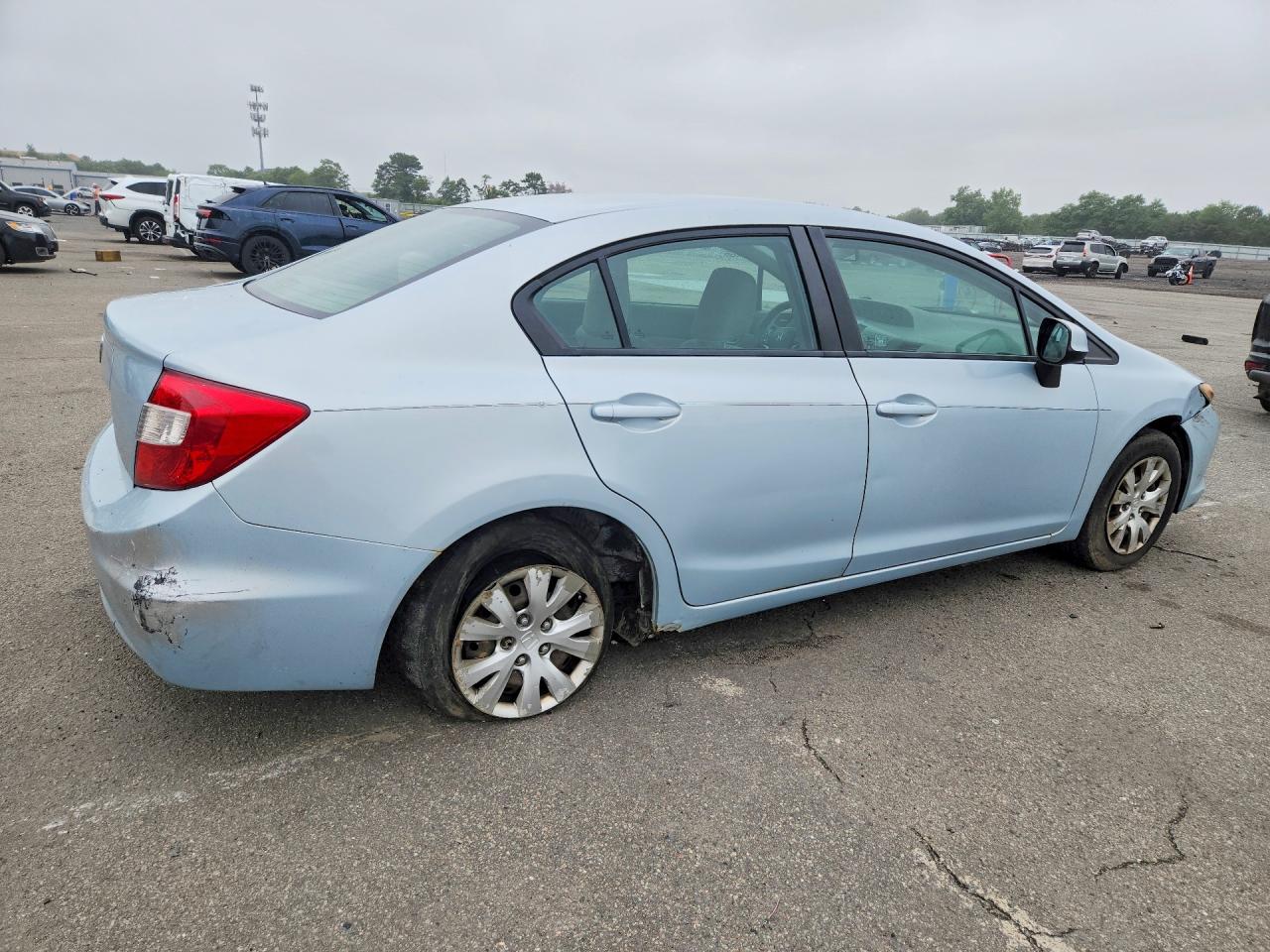 2012 Honda Civic Lx Silver vin: 19XFB2F52CE321391