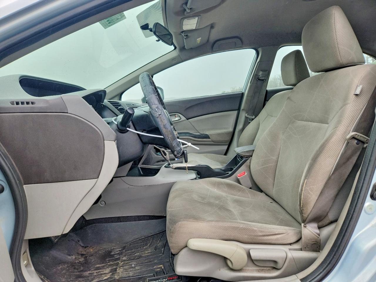 2012 Honda Civic Lx Silver vin: 19XFB2F52CE321391