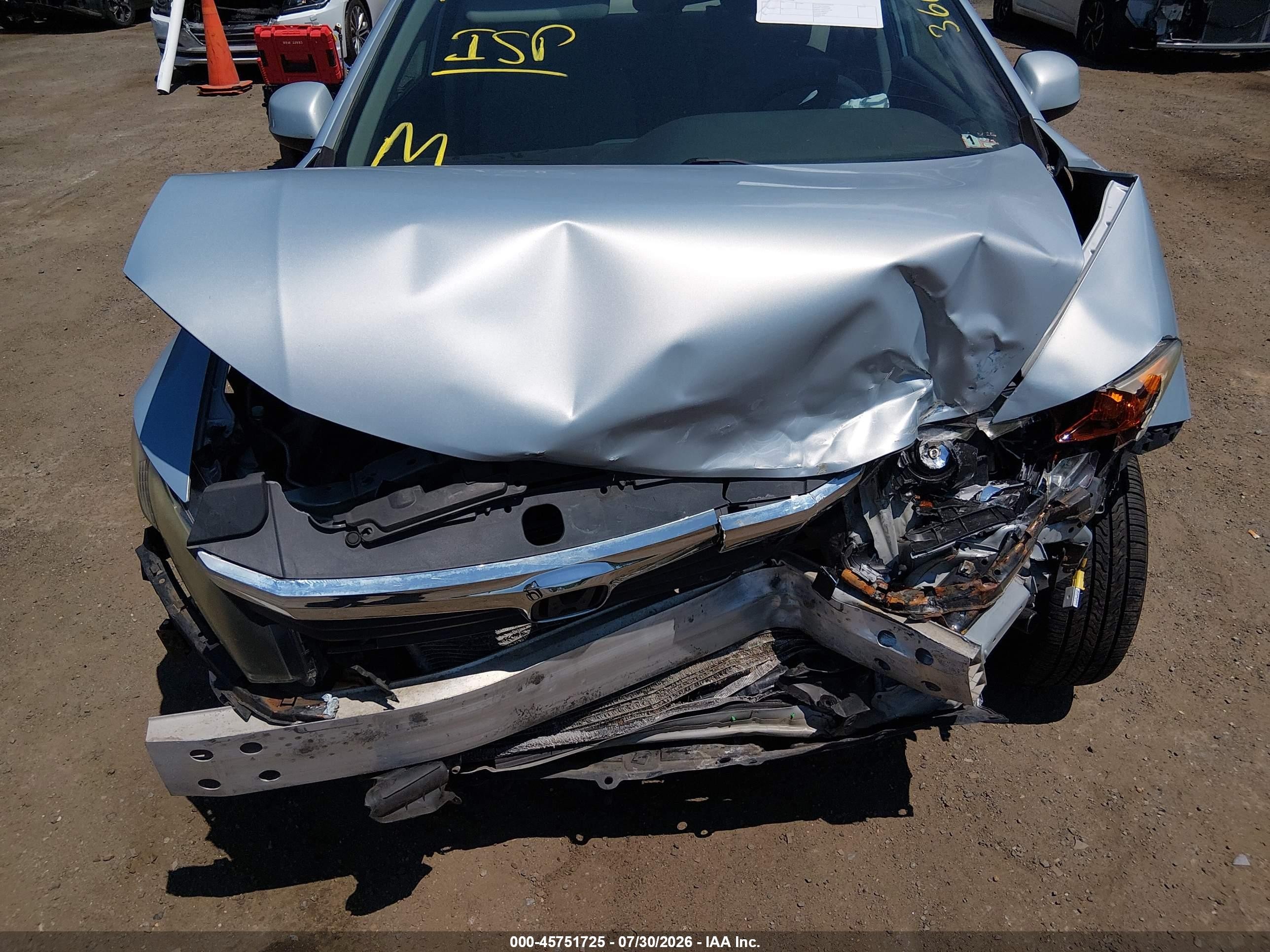 2012 Honda Civic Lx Light Blue vin: 19XFB2F52CE332908