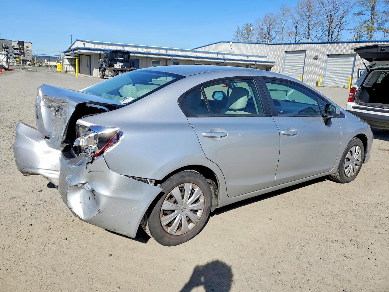 2012 Honda Civic Lx Silver vin: 19XFB2F52CE337137